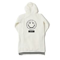 クアルトユナイテッド ニット切替パーカーワンピース　WHT　L N5023 1点（直送品）