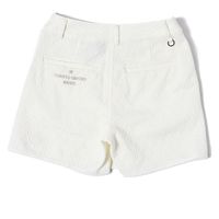 クアルトユナイテッド ヘリンボーン柄キュロットスカート　WHT　L N5041 1点（直送品）