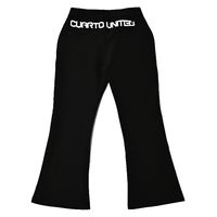 クアルトユナイテッド バックロゴフレアパンツ　BLK　L A0141 1点（直送品）