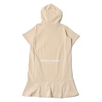 クアルトユナイテッド ハニカム柄パーカーワンピース　BEG　M G0015-B 1点（直送品）