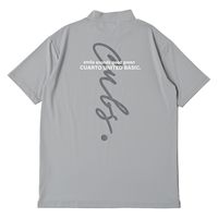 クアルトユナイテッド バックプリントモックネックシャツ　GRY　L A0192MEN-B 1点（直送品）