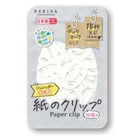 デビカ 紙のクリップ ホワイト 063205 1セット（150個：30個×5）
