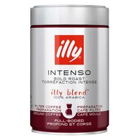 【コーヒー粉】illy（イリー）ブレンド ドリップ用粉 ダークロースト（インテンソ）1ケース（250g×6個入）