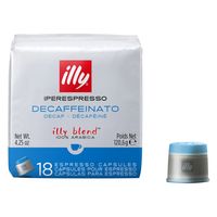 【専用カプセル】illy（イリー）エスプレッソ カプセル デカフェ 1ケース（108杯：18杯×6個入）