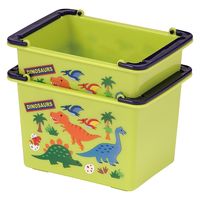 スケーター MBSK1 重ねられるミニバスケット 2P DINOSAURS 588228-MBSK1 1個（直送品）