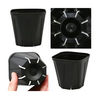 スリット鉢 KP90 黒 10個　102915（直送品）