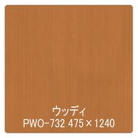 リンテックサインシステム パロア　木目　ＰＷＯー７３２アニグレ（柾）　１２２０ｍｍＸ1ｍ 002334 1枚（直送品）