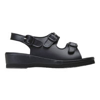 フィットクッションナースサンダル（2本バンド）ブラック（黒） M（わけあり品）