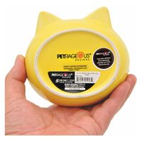 プラッツ ペットレジオスデザイン イージーダイナーキャットディッシュ イエロー 103750 1個（直送品）