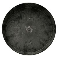 amabro アートストーン ラウンド ソーサー ブラック 30cm 256208 1個（直送品）