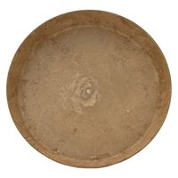 amabro アートストーン ラウンド ソーサー ベージュ 26cm 256217 1個（直送品）