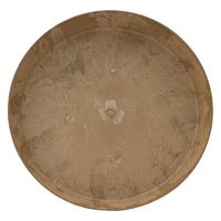 amabro アートストーン ラウンド ソーサー ベージュ 30cm 256218 1個（直送品）