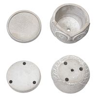 友膳 シュエットサークル 受け皿付き フクロウの植木鉢 287542 1個（直送品）