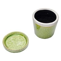 コントン　ヤマテー クレーパ　４号　鶯　受け皿付き 276124 1個（直送品）