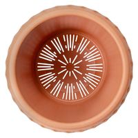 リッチェル バラ鉢 ブラウン 12号 φ36×36cm 49645 1個（直送品）