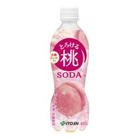 伊藤園 とろける桃ソーダ 450ml 1箱（24本入）