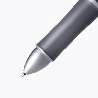 パイロット 多機能ボールペン ドクターグリップ4+1 極細 0.5mm 4色ボールペン+シャープ グレー軸 BKHDF1SEF-GY 1セット(10本)