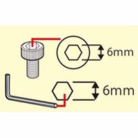 タナックス NPー010 六角レンチ 6mm 1セット(4個)（直送品）