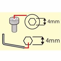 タナックス NPー009 六角レンチ 4mm 1セット(4個)（直送品）