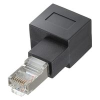 サンワサプライ RJ-45L型変換アダプタ(左出し、カテゴリ6A STP) ADT-RJ6A-LL 1個