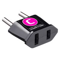 サンワサプライ 海外プラグ変換アダプタ C(イタリア・フランス・スウェーデン) TR-AD22 1個