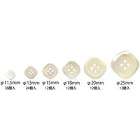 日本紐釦貿易(Nippon Chuko) 日本紐釦貿易 シェルボタン φ25mm IGA405-25　2枚セット（直送品）