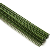 日本紐釦貿易 NBK つまみ細工 ワイヤー 緑色 長さ36cm 38本入 S58G24 1セット(5袋)