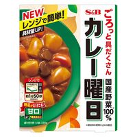 エスビー食品 カレー曜日 甘口 1人前・230g 1セット（3個）レンジ対応 レトルトカレー