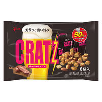 クラッツ＜ペッパーベーコン＞（6袋） 3袋 江崎グリコ おつまみ クラッカー ビスケット