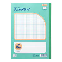 日本ノート 学習帳 スクールライン+ セミB5 配慮マス目 15mm あみかけ LGG06 1冊