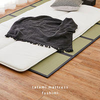 【玄関渡し】 萩原 折り畳める　水拭きできる畳マットレス　伏見　ダブル  140×200cm（直送品）