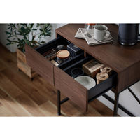 アイリスオーヤマ ゴミ箱上ラック ウォールナット・ブラック GUR-640L 1台