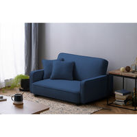 アイリスオーヤマ 1人掛けリクライニングソファ ネイビー RSB-1S 1台（直送品）