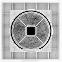 ユニックス 樹脂製角型レジスター PRP100シリーズ用 外気浄化フィルター PRP100FHフィルタセット φ100 5枚入 123889（直送品）