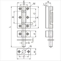 杉田エース SUS強力丸落KMSー300 126803 1セット(2個)（直送品）