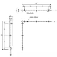 ケイ・ジー・ワイ工業 FB棚受250x250 163468 1セット(2個)（直送品）