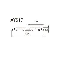 ケージーパルテック フラットレールAYS1736B2 AYS1736B2 1セット(2個)（直送品）