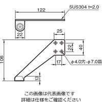 杉田エース SUS上枠付戸当り左 300037 1セット(6個)（直送品）