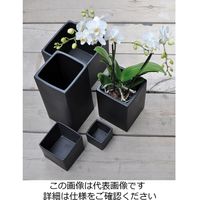 D&M DEPOT スクエアポット ラージグレイ D17 AAB1204MGI 955541 1個（直送品）