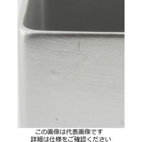 D&M DEPOT スクエアポット ラージシルバー D17 AAB1204MSI 955543 1個（直送品）