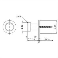 リラインス ル・ベイン フック R9301ーK 研磨仕上 1セット(2個)（直送品）