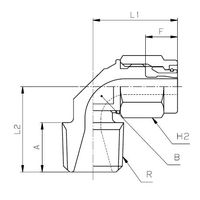 アオイ エスフィット エルボユニオン ステンレス製締付継手 ESIL-1008-2 1セット(2個)（直送品）