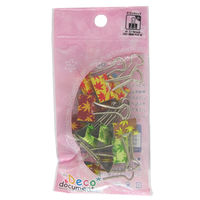 ミツヤ デコドキュダブルクリップ　小　もみじ DD-AK-S 1パック（12本）