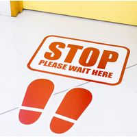 ヘッズ シンプルセールフロアシール-6/矢印 FSS-6S 1パック(2組)