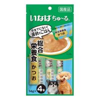 いなば ちゅーる 犬 総合栄養食 かつお 国産 14g×4本 12袋 ちゅ~る ドッグフード ウェット おやつ