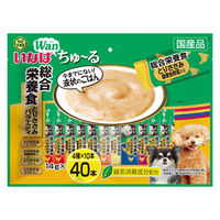 （バラエティパック）いなば ちゅーる 犬 総合栄養食 とりささみ 国産 (14g×40本) 3袋 ドッグフード ちゅ～る 犬用 おやつ ウェット