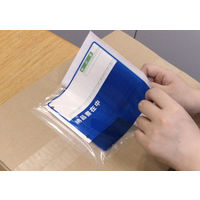 デリバリーパック 完全密封 全面糊 青印刷 納品書在中 窓付 寄付対象 A6用 PA-011T パピルスカンパニー 100枚入