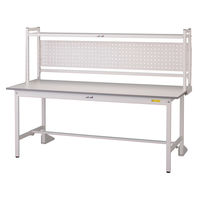 【車上渡し】山金工業 ワークテーブル150シリーズ用 ロジスタンド パンチングパネル付 シルキーホワイト LS-1506P-W 1台（直送品）