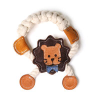 牛革歯みがきトイ がおん 1個 犬用 おもちゃ ドギーマン デンタルケア