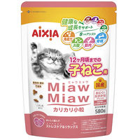 ミャウミャウ カリカリ小粒 子ねこ用 国産 580g 12袋 アイシア キャットフード 猫 ドライ